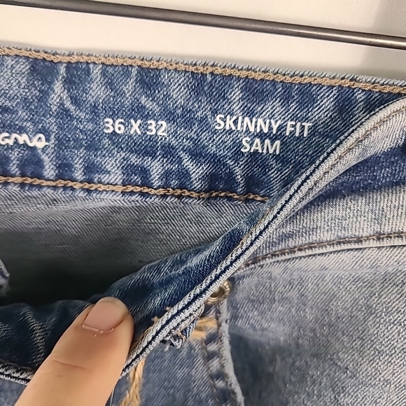 NWT M.Society Men's Size 36X32 Skinny Fit Sam Denim Jeans - Picture 5 of 8